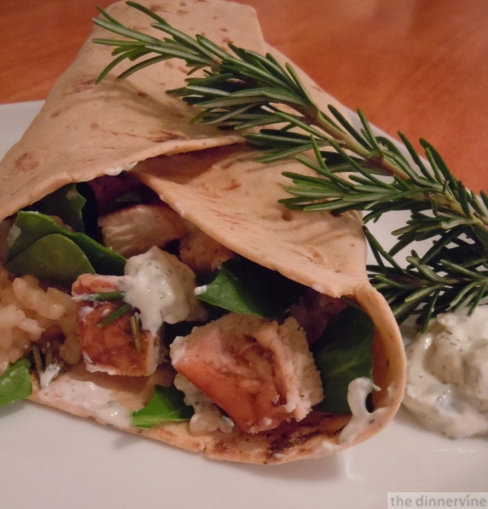 Healthy Greek Chicken Tzatziki Wraps